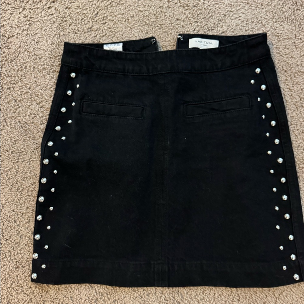 Habitual Black Studded Women's Skirt
